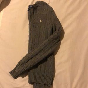 RALPH LAUREN cable knit cotton sweater